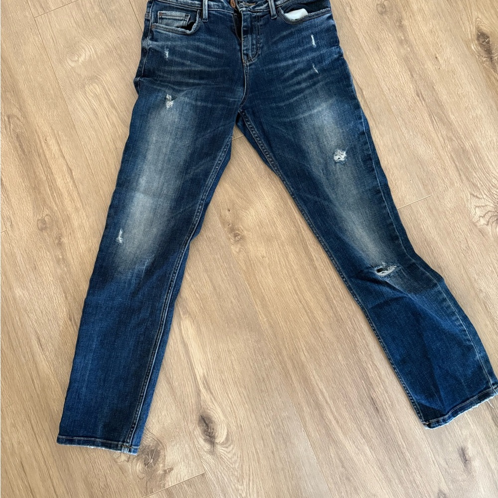 ZARA - Distressed Blue Jeans